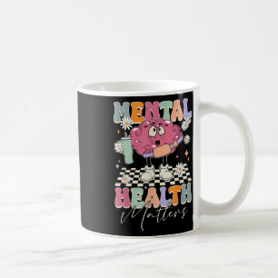 Groovy Mental Health S Human Brain Illness Awarene Coffee Mug