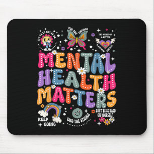 Groovy Mental Health S Human Brain Illness Awarene Mouse Mat