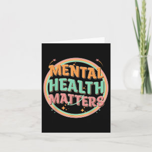 Groovy Mental Health S Human Mental Awareness  Card