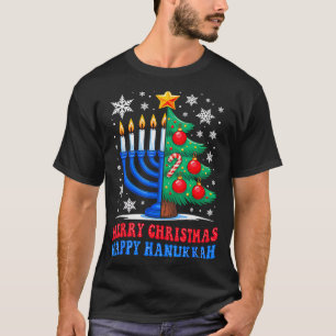 Groovy Merry Chrismukkah Happy Christmas Hanukkah T-Shirt