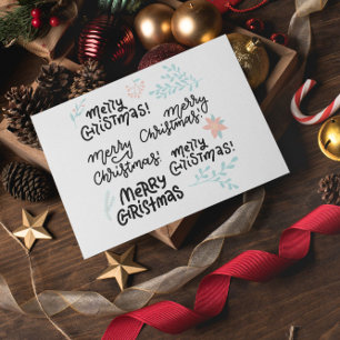 Groovy Merry Christmas  Postcard