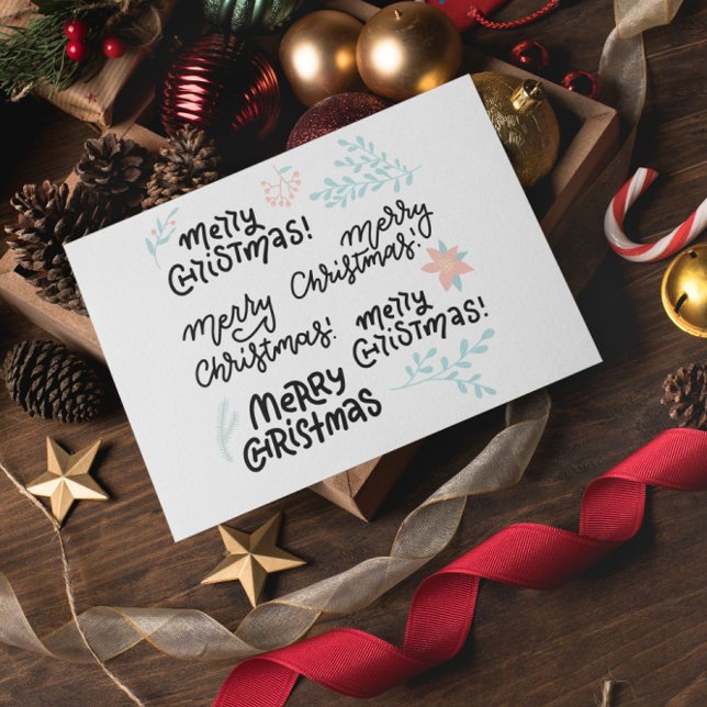 Groovy Merry Christmas  Postcard (Creator Uploaded)