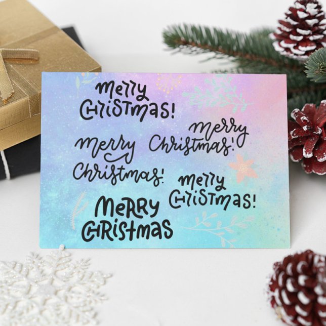 Groovy Merry Christmas  Postcard (Creator Uploaded)