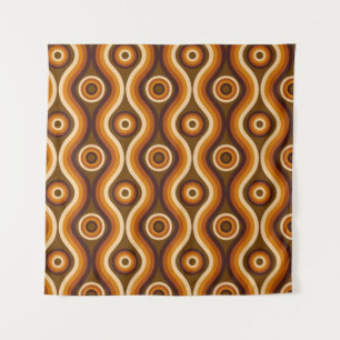 Groovy Mid Century Mod - Earth tone Tapestry