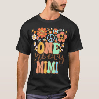 Groovy Mimi Grandma Birthday Matching Family Party T-Shirt