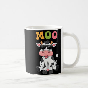 Groovy Moo Cow - Funny Farmer Cow Men Women Kids B Coffee Mug