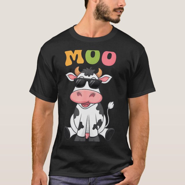Groovy Moo Cow - Funny Farmer Cow Men Women Kids B T-Shirt (Front)