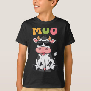 Groovy Moo Cow - Funny Farmer Cow Men Women Kids B T-Shirt