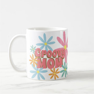 Groovy Mother's Day Mum Flowers Photo    Coffee Mug