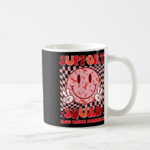 Groovy Motivational Support Squad Blood Cancer Awa Coffee Mug
