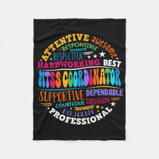 Groovy Mtss Coordinator School Counsellor School P Fleece Blanket