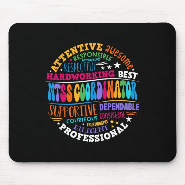Groovy Mtss Coordinator School Counsellor School P Mouse Mat (Front)