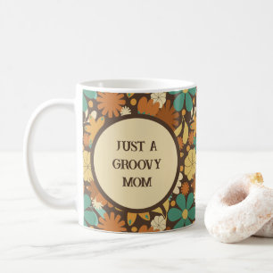 Groovy Mum Floral Retro Coffee Mug