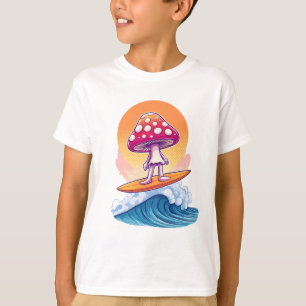 Groovy Mushroom Surfer Dude T-Shirt