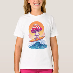 Groovy Mushroom Surfer Dude T-Shirt