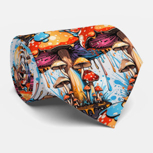 Groovy Mushroom Tie - Where Art Meets Elegance!