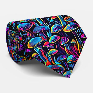 Groovy Mushrooms Pattern Tie