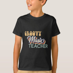 Groovy Music Teacher Shirt - Retro Music Teacher F