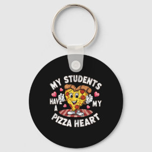 Groovy My Students Have Pizza Of My Heart Teacher Key Ring