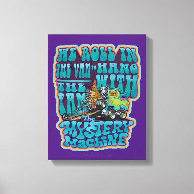Groovy Mystery Machine Fam Graphic Canvas Print (Front)