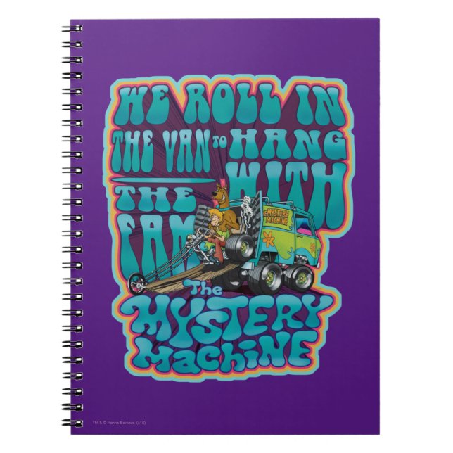 Groovy Mystery Machine Fam Graphic Notebook (Front)