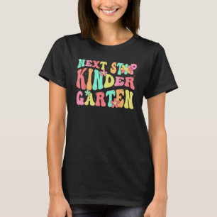 Groovy Next Stop Kindergarten Preschool Graduation T-Shirt