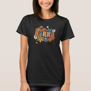 Groovy Nonna One Thankful Nonna Thanksgiving Fall  T-Shirt