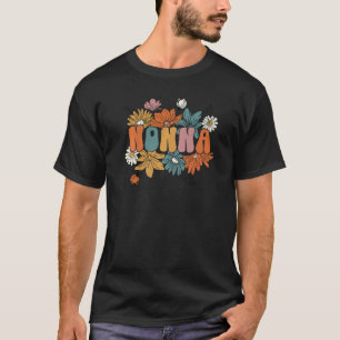 Groovy Nonna One Thankful Nonna Thanksgiving Fall T-Shirt