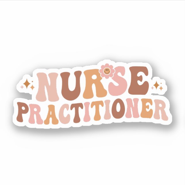 Groovy Nurse Practitioner, NP Nurse Appreciation (Front)