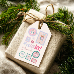 Groovy Nutcracker Retro Pastel Christmas Gift Tags