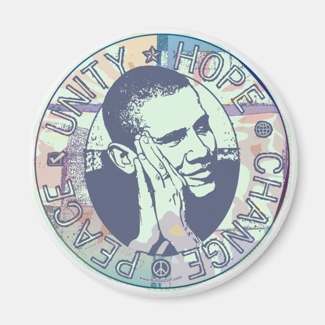 Groovy Obama 2008 Gear Magnet (Front)