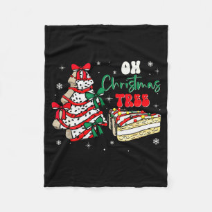 Groovy Oh Christmas Tree Cakes Debbie Becky Jen Ca Fleece Blanket