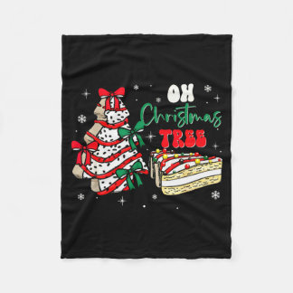 Groovy Oh Christmas Tree Cakes Debbie Becky Jen Ca Fleece Blanket
