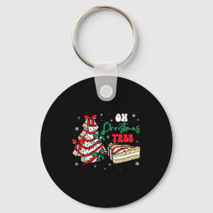 Groovy Oh Christmas Tree Cakes Debbie Becky Jen Ca Key Ring