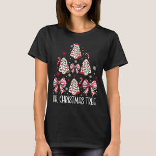 Groovy Oh Christmas Tree Cakes Debbie Becky Jen Ca T-Shirt