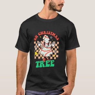 Groovy Oh Christmas Tree Cakes Debbie Becky Jen Ca T-Shirt