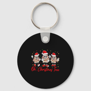 Groovy Oh Christmas Tree Cakes Funny Xmas Men Wome Key Ring