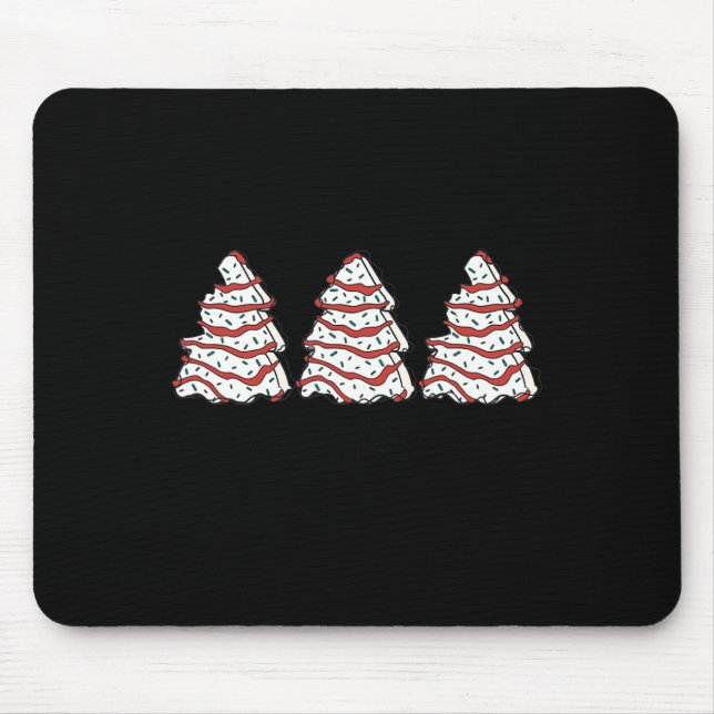 Groovy Oh Christmas Tree Xmas Lights Fun Tree Cake Mouse Mat (Front)