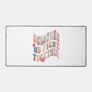 Groovy Oncology Nurse Retro Heme Onc Nursing women Desk Mat