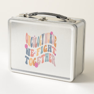 Groovy Oncology Nurse Retro Heme Onc Nursing women Metal Lunch Box