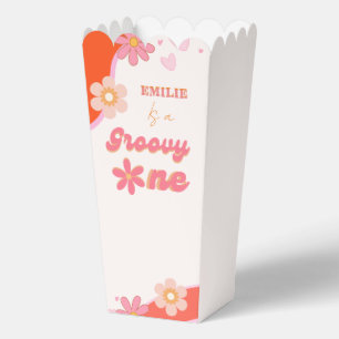 Groovy One 1st Birthday Party Boho Retro Daisy Favour Box