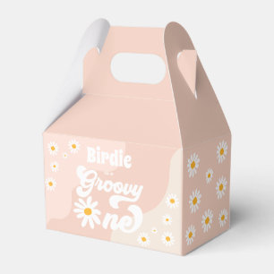 Groovy One 1st Birthday Party Boho Retro Daisy Favour Box