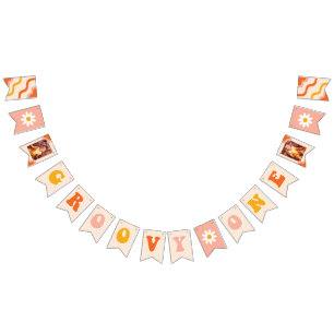 Groovy One First Birthday Photo Banner