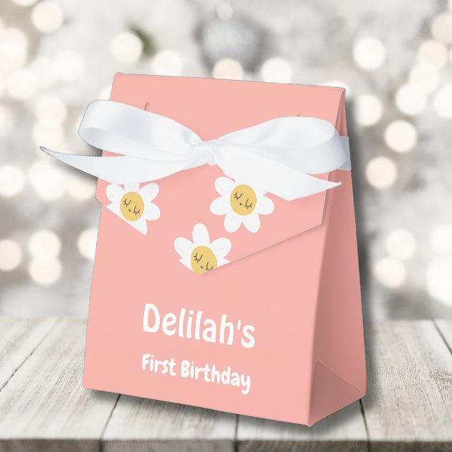 Groovy one retro vintage first birthday favour box (Creator Uploaded)