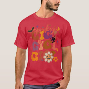 Groovy One Spooky Gigi Floral Halloween Faboolous T-Shirt