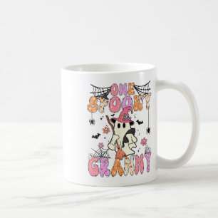 Groovy One Spooky Granny Retro Halloween Cute Ghos Coffee Mug