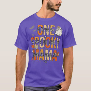 Groovy One Spooky MamaTee Leopard Women Witch Mum T-Shirt