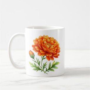 Groovy Orange Blooms Coffee Mug