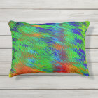 Groovy Outdoor Accent Pillow-green blue yellow red