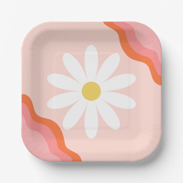 Groovy Paper Plates | Groovy Party Plates (Front)